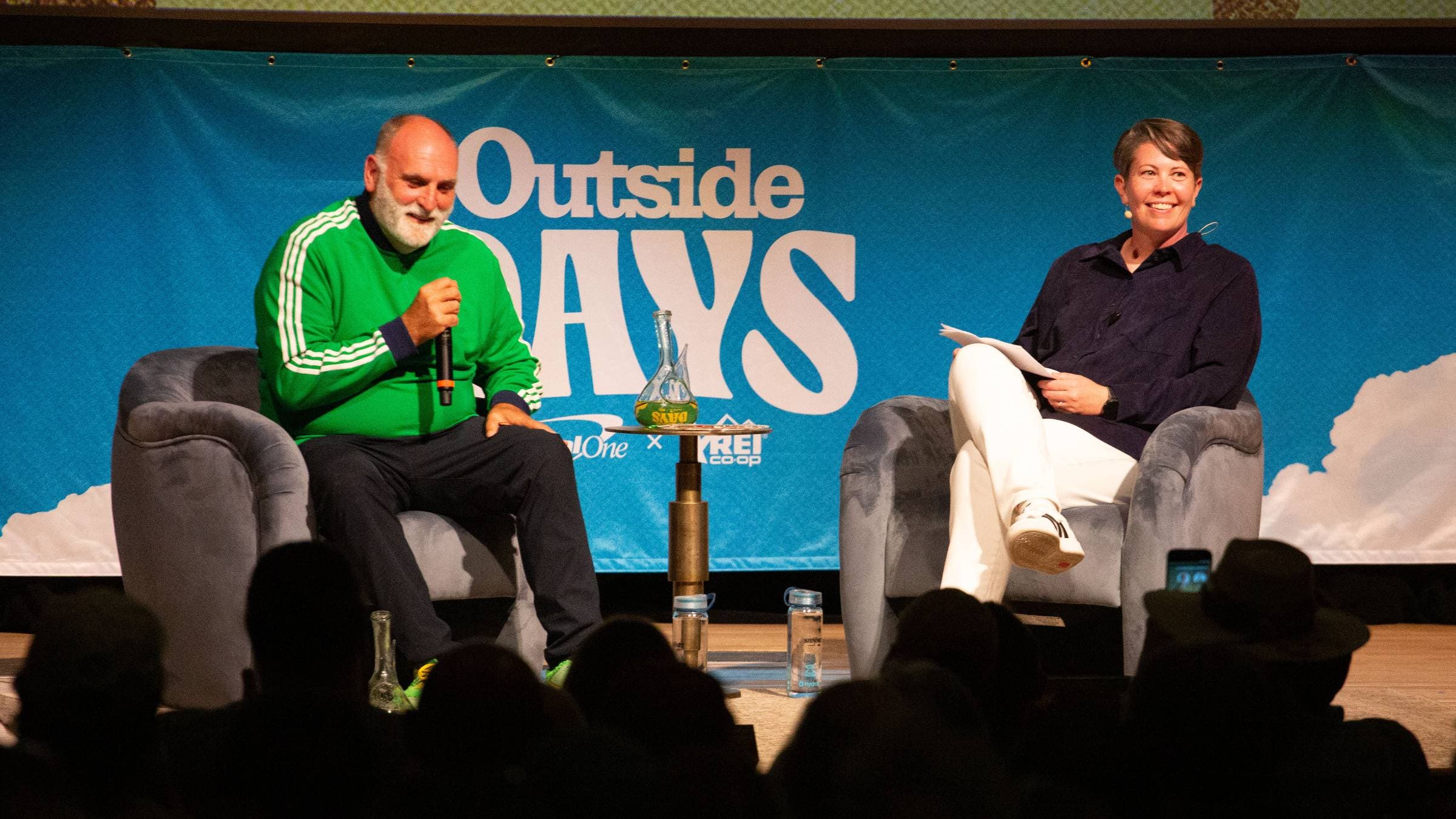 José Andrés, founder of World Central Kitchen, and award-winning chef, speaks with Mary-Frances Heck, VP, Outside Media at Outside Days festival 2026.